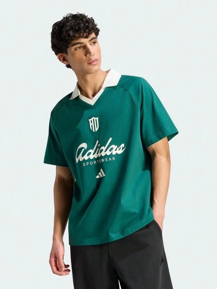 Adidas 男款 M LUX TIRO P SC 短袖針織無領 T-shirt TKS5053 - 墨綠色 - 查看 1