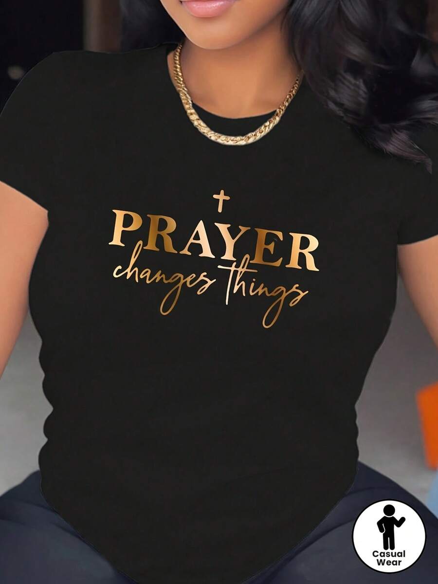's Casual T-Shirt - Black - View 1