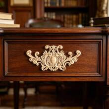 1pc Solid Wood Carving Decals, Woodworking Supplies, Home Decorations, Suitable For Cabinets, Doors And Windows, Furniture, Background Walls, Porches, Offices And Other Decorations, Holiday Decorations, DIY Decorations. - Multicolor - View 8