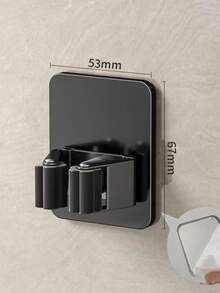 1 pieza Soporte de pared de acero inoxidable 304 para escoba y fregona, organizador de almacenamiento duradero, adecuado para lavandería, cocina, armario y baño, estante de almacenamiento de herramientas de limpieza - Multicolor - Ver 7