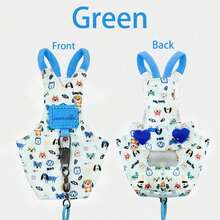 Bộ 3 món dây dắt thú cưng nhỏ, dây đeo ngực điều chỉnh được cho chim/vẹt kèm dây huấn luyện và dây đeo cổ tay, bộ dụng cụ chống lạc ngoài trời. - Màu xanh nhạt - Xem 3
