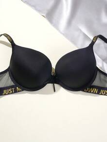 2PCS/Set Letter Print Strap Teen Push Up Bra, Suitable For 13‑16 Years Old - Multicolor - View 4