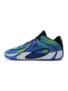Nike 男 TATUM 4 LEAPF塔圖姆運動實戰籃球鞋 - 黑色/藍綠色 - 查看 9