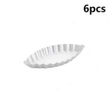 Aluminum Boat Shaped Tart Mold - Baking Pan For Madeleines Cookies & Pastries - Scalloped/Smooth Edge Design - 9.5cm/11.8cm Oven Baking Tool - Multicolor - View 13