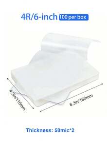 Thermal Laminating Pouches Multi-Size A4 A5 7" 6" 5" 3" 50/100Pcs Clear Protective Film For Photo & Document - Plastic Film - View 17
