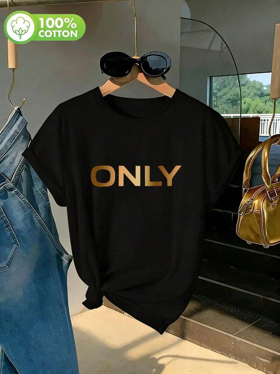 Women T-Shirts - 黑色 2 - 查看 1