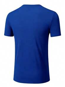 3pcs/Pack Men's Short Sleeve T-Shirts, Casual Home Wear Crew Neck Tops, Suitable For Daily Casual Wear, Walking, Sleepwear - Multicolor - View 3