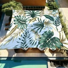 1pc Mandala Geometric Print Square Sun Shade Sail, Suitable For Yard, Pool, Villa Courtyard, Outdoor Leisure Area, Outdoor Sun Shade Sail, Beach Umbrella, Outdoor Sun Shade Cloth, Beach Canopy, Beach Tent, Patio Sun Shade, Outdoor Gazebo, Gazebo - Bohemia C - View 19