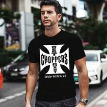 West Coast Choppers Iron Cross - Playera Negra Para Hombre - 黑色 - 查看 1