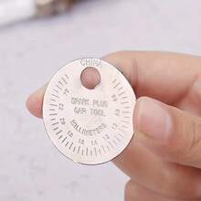 Coin-Style 0.6-2.4mm/0.02-0.10in Spark Plug Gap Gauge, Spark Plug Gap Measurement Tool - 1PC - View 3