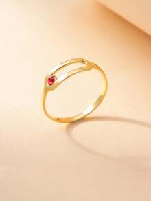 Customized Personalized Birthstone 12 Months Inlaid Ring Mother's Day Gift Valentine's Day Gift Birthday Anniversary Gift For Friends Classmates Graduation Christmas Family High-End Gift - Style 1 - View 4