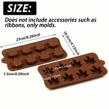 1pc Maple Leaf Silicone Mold Leaf Soap Mold Set (Brown, Green Optional) Soap Making Supplies, Soap Mold, Beginner Soap Making Kit, Soap Embedding Mold, Soap Making Set, Mini Soap Mold, Soap Making Additions - Multicolor - View 7