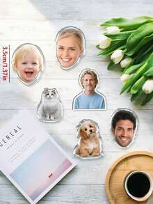 1/3/5pcs Universal Customized Acrylic Shoe Charms, Personalized Shoe Decorations Suitable For Printing Photos Or Logos, DIY Shoe Clip Accessories - Acrylic Pieces - View 2