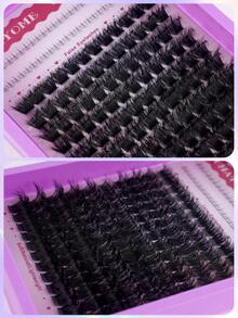 尖端 + 100D + 下睫毛 3合1接睫毛，6-18mm 尖端睫毛，下睫毛，D/DD 144片睫毛簇，加厚單根睫毛，DIY 尖端接睫毛，卡通風接睫毛，貂毛修剪，豐盈睫毛 - DD - 查看 7