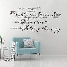 Vinyl Wall Decals For Home Decor, PVC Stickers For Living Room And Bedroom, Interior Design, The Most Beautiful Things In Life - C - View 6