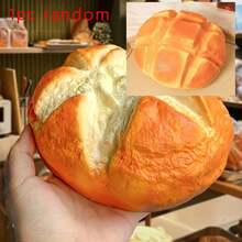 1 pieza Juguete antiestrés de pan plano con aroma a leche súper suave, de rebote lento, decoración de comida realista - Multicolor - Ver 14