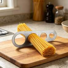 Stainless Steel Pasta Measuring Cup, 4-Hole Kitchen Tool, Precise Portion Control - Silver - View 5