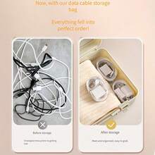 1pc Portable Mini Colorful Transparent Zipper Storage Bag, Multi-Functional Jewelry Organizer, Suitable For Earphones, Charging Case, Keychain, Ring, Transparent Travel Accessory Bag,Back To School - View 9