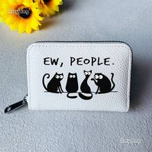Cartoon Cat Print Card Holder, Lightweight Fashion Wallet, Suitable For Daily Use, Women's Gift Mini Wallet Handbag - Multicolor - View 10