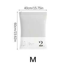 No-Pump Hand-Roll Vacuum Compression Bag, Travel Luggage Storage Bag For Clothes, Down Jacket, Air-Tight Clothing Organizer - White - View 9