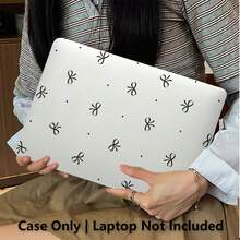1件蝴蝶結波點UV印花筆記本電腦保護殼，透明硬殼保護套，適用於MacBook，耐用塑料硬殼，兼容Air和Pro - 查看 2