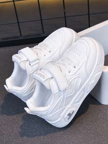 1 Pair Kids' Sports Skateboard Shoes, Lightweight And Comfortable, Suitable For Multiple Occasions - White - View 11