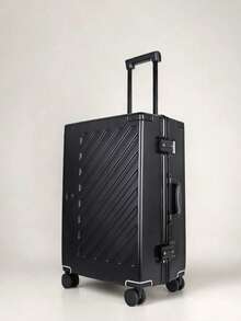 JLY 3-Piece Polycarbonate Hard Shell Luggage Set, Carry-On, Medium & Large Suitcases, Built-In TSA Combination Lock, 360° Spinner Wheels - Steel Black - View 12