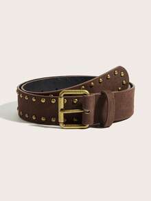 3pcs Set Minimalist Buckle PU Leather Belts Casual Versatile - 3PCS Multicolor - View 6