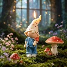 SILIKE LUFEI 1 pieza Molde de silicona de arcilla, 2 estilos opcionales Molde de figurita de niño y niña con sombrero de hongo, adecuado para resina, yeso, velas, productos de aromaterapia, decoración del hogar de verano, exhibición de mesa de boda - Molde de seta con sombrero para niños - Ver 3