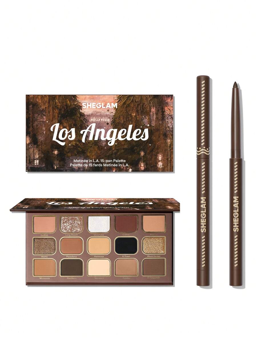 SHEGLAM [2Pcs] Brown Tone Eye Essentials Bundle Set - On Foot+Matinée in L.A. - View 1