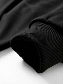 Men's Jacket, Spring/Autumn Casual Warm Outerwear, Fashionable Minimalist Versatile Top, Suitable For Daily Casual Wear And Sports Exercise - Black - View 5