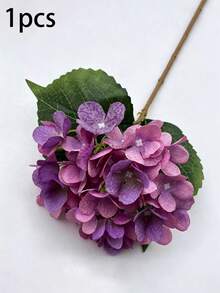 6/3/1pc Purple Artificial Hydrangea, Suitable For Wedding, Bridal Bouquet, Home And Room Decor, Autumn Styling, Halloween, Party, Bedroom, Bathroom, Tabletop Decoration, Outdoor Scene, Back To School Theme, Wall Decor And Office Decoration - Rose - View 8