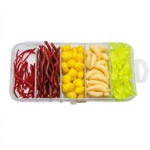 161Pcs Soft Bait Lure Kit With Mealworms Earthworms Corn And Bloodworms For Freshwater Fishing - Multicolor - View 13