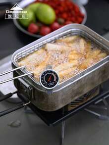 CAMPINGMOON Outdoor Camping Lunch Box & Frying Mesh Set, Picnic Gear, Thickened Multi-User Bento Box For Cooking, S2013 S-1218 WD-200 S-2013-B - A - View 6