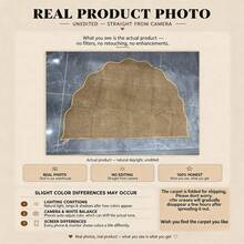 1pc Faux Sisal Asymmetrical Wavy Edge Doormat, Semi-Circular Wavy Design, Hand-Cut Delicate Texture Entryway Mat, Pet-Friendly Scratch-Resistant Wear-Resistant Mat, Natural Style Decorative Foot Mat For Hallway And Bedroom, Asymmetrical Size, Cutting Error 1-5cm, Decorative Rug, Bedroom Decor, Small Rug, Home Decor, Living Room Small Rug, Bedroom Rug, Outdoor Rug, Washable Rug - C - View 6