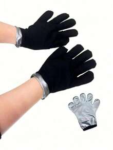 1pc Unisex Sauna Gloves, Moisturizing Hand Care, Anti-Cracking, Anti-Darkening, Sweat-Proof Training Gloves - Multicolor - View 2