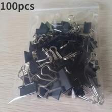 100pcs Medium Binder Clips, 5/8 Inch, Durable Metal Material, Suitable For Office, Classroom And Teachers - 100 Items - View 5