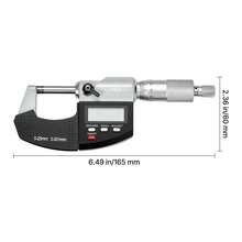 Micrometer Set, Digital Outside Micrometer 0-1 Inch Measuring Range, 0.00005" Resolution, Ultra-Precision 0.0001 Accuracy, LCD Screen, In/Mm Switch, Carbide Tip, With Protective Case - 0-1 Inch - View 10