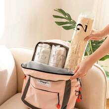 No-Pump Hand-Roll Vacuum Compression Bag, Travel Luggage Storage Bag For Clothes, Down Jacket, Air-Tight Clothing Organizer - White - View 8