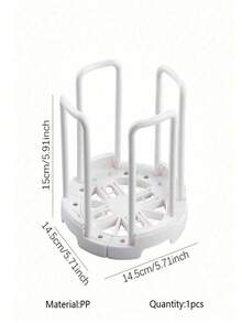 1pc Adjustable Kitchen Sink Dish Drying Rack, Multi-Functional Bowl And Plate Storage Organizer - Multicolor - View 10