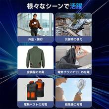 大容量モバイルバッテリー 58800mAh 22.5W 双方向急速充電対応 一体型充電ケーブル内蔵 最大 4 台の機器を同時充電可能 LED デジタル残量表示付き スマート安全保護回路搭載 スマホ・タブレット全機種互換 ビジネス出張・旅行・家庭用緊急時に最適なモバイルバッテリー - ブラック - チェックする 7