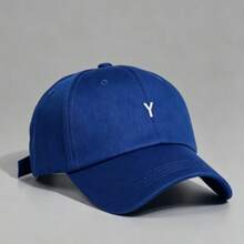 1件 Y型刺繡棒球帽，男女皆宜，休閒戶外防曬，可調節，適合海灘與街頭穿搭 - 多色 - 查看 8
