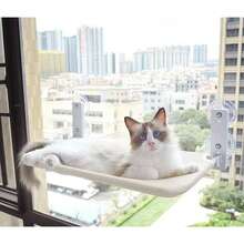 1pc Cat Hammock Pet Bed Window Suction Cup Foldable Balcony Bed Hanging Glass Basket Suitable For Small And Medium Cats Pet Supplies - one-size - View 8