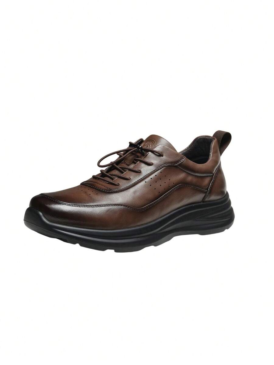 CAMEL CROWN Outdoor Soft-Soled Comfortable Genuine Leather Mid-Range Casual Business Soft-Soled Comfortable Leather Shoes - Brown - View 1