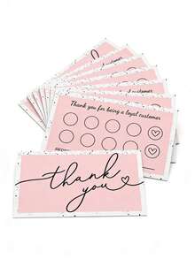 20/50Pcs Loyalty Stamp Reward Cards For Beauty Salon Spa Small Business Customer Retention Promotion - Loyalty Card - View 3