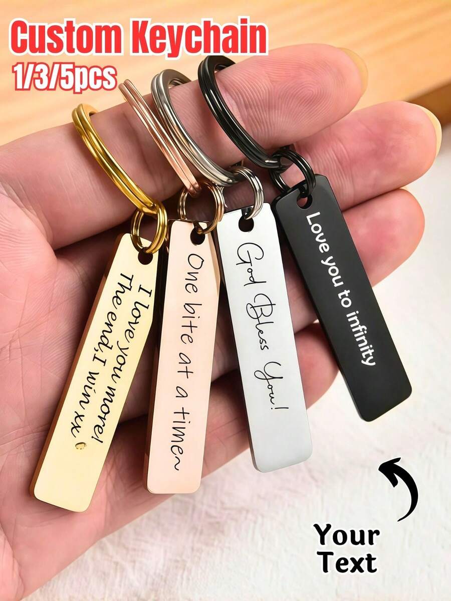 Personalized Spotify Sound Wave Keychain, Custom Music Code Stainless Steel Backpack Charm, Back-To-School Gifts, Best Friend/Music Lover1/3/5PCS