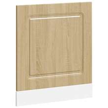 vidaXL Spülenunterschrank Kalmar Helle Eiche Khaki 80x46x81,5 cm Holzwerkstoff, Küchenunterschrank, Unterschrank für Küche, Küchenzeile, Küchenschrank - hellbraunes Khaki - Übersicht 25