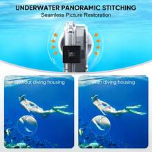 Underwater Diving Case For Insta360 X4 - 45m/147ft Waterproof Shell, Invisible Design With Scratch-Resistant Lens And Seamless Panoramic Stitching (Camera Not Included) - View 10