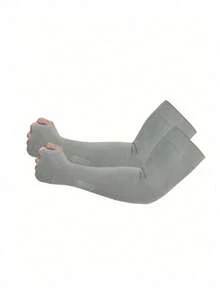 1/3pcs Unisex Sun Protection Cooling Arm Sleeve Set. Compression Arm Sleeves Suitable For Football, Golf And Volleyball Sports. UV Protection. Can Cover Tattoos. Also Suitable For Gardening And Other Activities. - Multicolor - View 9