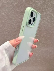 硬殼薄荷綠邊透明手機殼，適用於 iPhone 17 Pro Max/17 Pro/17/16 Pro Max/16/16 Pro/16 Plus/11/15/15 Pro/15 Pro Max/13/14 Pro Max/13 Pro/13 Pro Max/14 Pro/14 Pro Max，不泛黃壓克力材質 - 薄荷綠 - 查看 8